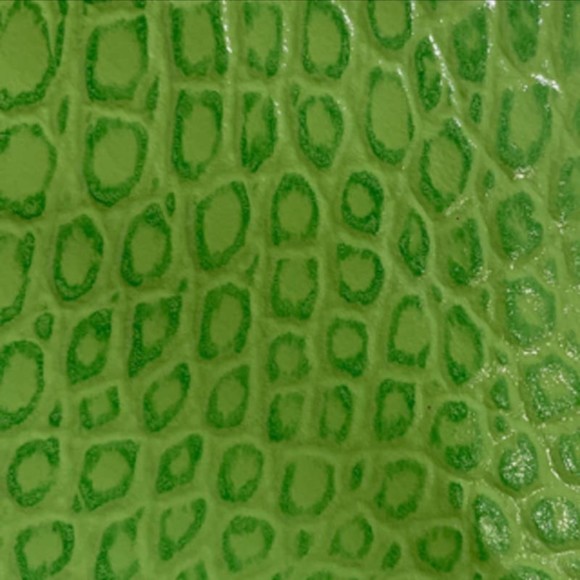 Antonio Melani Green Leather Handbag Croc Embossed Zip Clutch Wallet Women - Picture 5 of 7